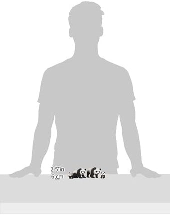 Terra by Battat – 4 Pieces Giant Panda Family – Realistic Plastic Animal Figures – Zoo Animal Toys – Educational Figures for Kids – Inspires Imaginative Play – Perfect for Toddlers – 3+ Years