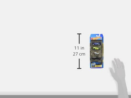Hot Wheels Toy Cars or Trucks 5-Pack Bundle, 3-Themed Sets of 5 1:64 Scale Die-Cast Vehicles for Kids & Collectors, 15 Total (Styles May Vary)
