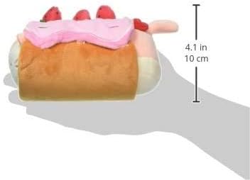Anirollz Kittiroll Plush in Roll Cake Outfitz – Kawaii Stuffed Animal with Removable Costume – Cute Squishy Plush Toy Gift for Girls & Kids