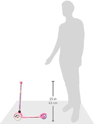 Voyager - Self Balancing Kick Scooter with Light Up Wheels, Extra Wide Deck, 3 Wheel Platform, Foot Activated Brake, 75 lbs Limit, Kids & Toddlers Girls or Boys, for Ages 3 and Up