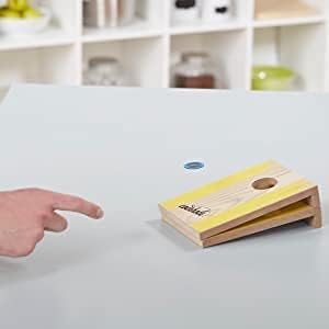 Coinhole Hasbro Tabletop Game Coin Bouncing Party Game | Desktop Cornhole Game Set Board Game | Indoor Outdoor Fun for Kids and Adults