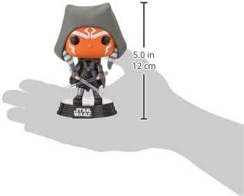 Funko Pop! Star Wars: The Mandalorian - Hooded Ahsoka with Dual Sabers Vinyl Bobblehead, Amazon Exclusive
