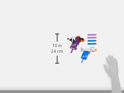 Nerf MicroShots Minecraft Ender Dragon and Elder Guardian Mini Blaster 2-Pack, 4 Elite Darts, Pull to Prime Handle (Amazon Exclusive)