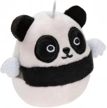 Squishville by Original Squishmallows Black and White Squad Plush - Six 2-Inch Squishmallows Plush Including Tajo, Kayce, Bambalina, Landi, Nathaniel, and Basma - Toys for Kids