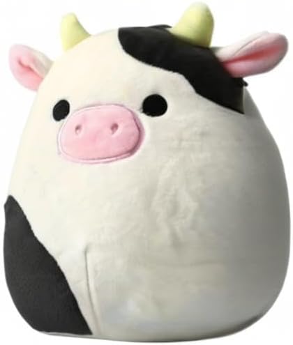 Squishmallows Official Kellytoy Plush 7.5 Inch Squishy Stuffed Toy Animal (Connor Cow)