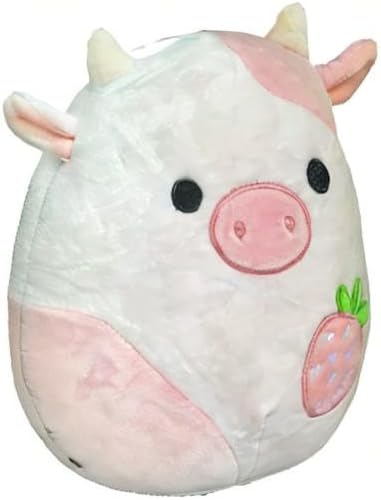 Squishmallows Official Kellytoy 8 Inch Farm Squad Collectible Pillow Animals (Reshma Strawberry Cow)