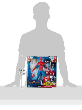 Spider-Man: Far from Home Deluxe 13-Inch-Scale Web Gear Action Figure with Sound FX, Suit Upgrades, and Web Blaster Accessory