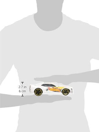 Hot Wheels Toy Car RC, Remote-Control with Full-Function, White ZL1 Camaro, Team, High-Performance Engine, 2.4 GHz with Range of 65 feet