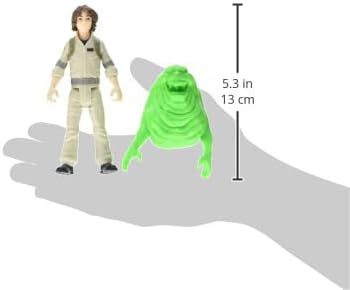 Ghostbusters Fright Features Trevor Spengler Action Figure with Ecto-Stretch Tech Slimer Ghost Toy Accessory, Toys for Kids Ages 4+