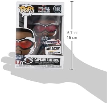 Funko Pop! Marvel: Year of The Shield - Captain America (Sam Wilson) with Shield, Amazon Exclusive
