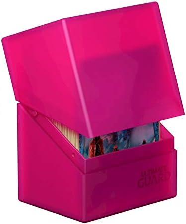 Ultimate Guard Boulder 80+ Classic, Deck Case for 80 Double-Sleeved TCG Cards, Rhodonite, Secure & Durable Storage for Trading Card Games, Soft-Touch Finish