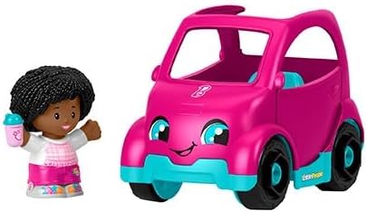 Fisher-Price Little People Barbie Pink Convertible with Figure Toddler Toy