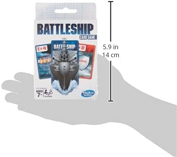 Hasbro Gaming Battleship Card Game for Kids, 2 Players Strategy Game Brown/a, Fun Summer Activities, Vacation Travel Essentials, Ages 7+