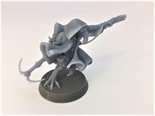 Kenku - Ravenfolk - HERO Creations - RPG - Dungeons and Dragons - DND - Pathfinder - Diorama - Figurine Miniature (Gray/Unpainted) (Artificer)Medium for 28mm scale