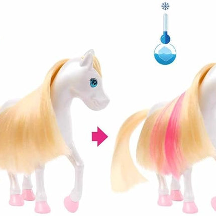 Barbie A Touch of Magic Chelsea Small Doll & Pegasus Playset with Stable, Slide, Pet Bunny 10+ Accessories, Color-Change Winged Horse Toy