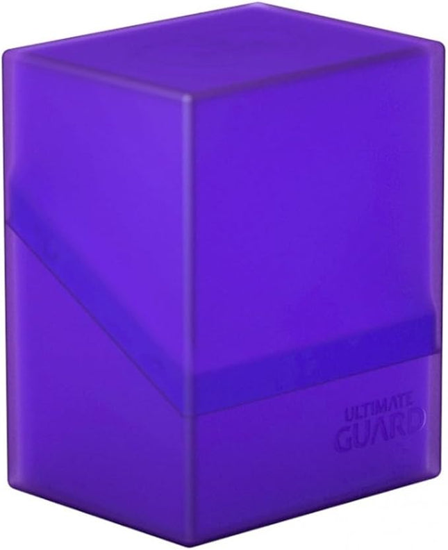 Ultimate Guard Boulder 80+ Classic, Deck Case for 80 Double-Sleeved TCG Cards, Amethyst, Secure & Durable Storage for Trading Card Games, Soft-Touch Finish