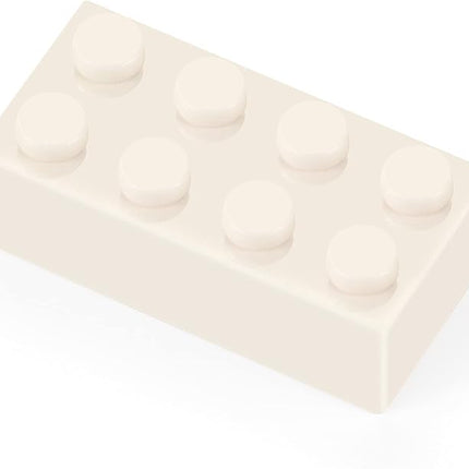 Feleph 320 Pieces 2x4 White Bricks Parts Classic Building Blocks Creative Play Set Toy Accessories Combine with 3001 Major Brick Brands (White)