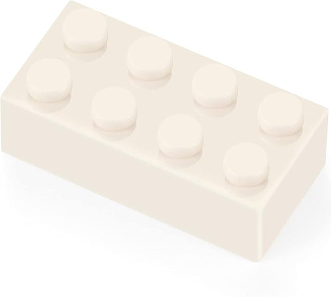 Feleph 320 Pieces 2x4 White Bricks Parts Classic Building Blocks Creative Play Set Toy Accessories Combine with 3001 Major Brick Brands (White)