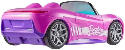 Hot Wheels Barbie RC Toy Car, Remote-Control Pink Convertible, Can Hold 2 Barbie Fashion Dolls & Trunk Opens for Storage, Sticker Sheet for Customizing