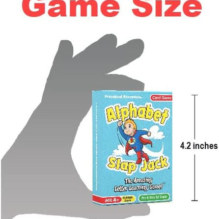 Alphabet Slap Jack® | Play 4 Alphabet Games Including Alphabet Go Fish, Slapjack, ABC Letter Matching or Flash Cards | Learn Upper & Lowercase Letters and Sounds | Build CVC Words | PreK to 1st Grade
