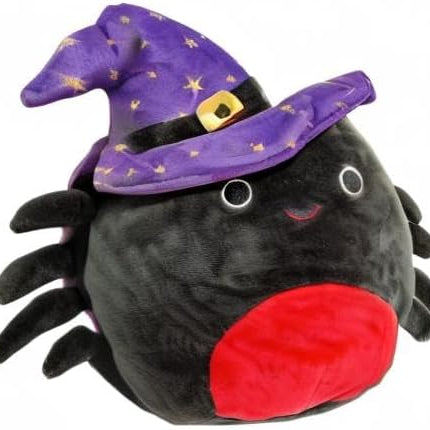 Squishmallow Official Kellytoy Halloween Squishy Soft Plush Toy Animals (Bella Spider (Witch Hat), 8 Inch)
