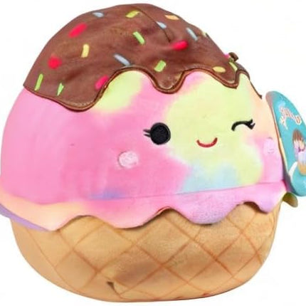 Squishmallows Original 8-Inch Glady The Ice Cream - Official Jazwares Plush - Collectible Soft & Squishy Food Stuffed Animal Toy - Add to Your Squad - Gift for Kids, Girls & Boys