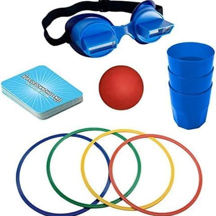 Vango The UpsideDownChallenge Game Backyard Edition for Kids & Family - Complete Fun Outdoor Challenges with Upside Down Goggles - for Game Night and Lawn Parties - Ages 8+