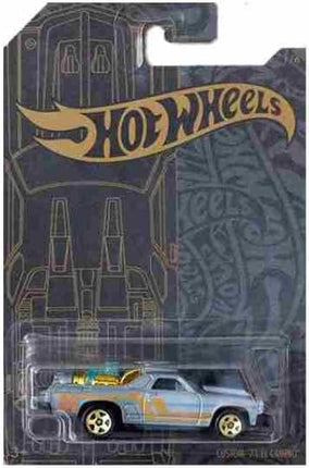 Hot Wheels 51st Anniversary Satin & Chrome Series Set of 6 Cars, Custom '71 El Camino, 71 Datsun 510 Wagon, '67 Pontiac Firebird, Aristo Rat, 63 Chevy II