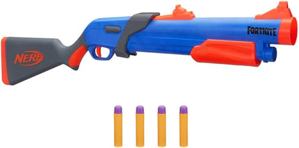 Nerf Fortnite Pump SG Blaster - Pump Action Mega Dart Blasting - Breech Load - 4 Official Mega Darts - for Youth, Teens, Adults