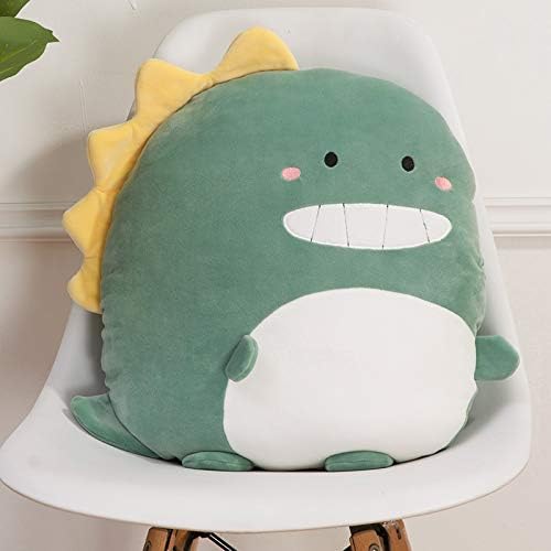Soft Flat Dinosaur Plush Hugging Pillow Cute Green Dinosaur Stuffed Animal Dino Plushies Toys Kids Dino Anime Cushion for Birthday, Valentine's Day, Christmas...16.5 Inch
