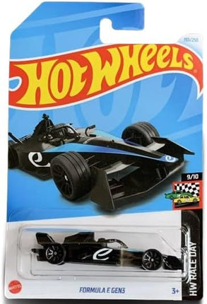 Hot Wheels Formula-E Gen 3 Race Car (Black/Blue), HW Race Day 9/10, New for 2024