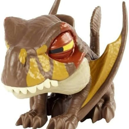 Jurassic World Dominion Uncaged Wild Pop Ups Dinosaur Toys, Collectible Figures, Manually Activated (Snap Squad Attitudes Dimorphodon Brown)