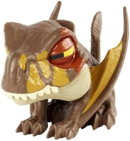 Jurassic World Dominion Uncaged Wild Pop Ups Dinosaur Toys, Collectible Figures, Manually Activated (Snap Squad Attitudes Dimorphodon Brown)