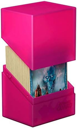 Ultimate Guard Boulder 80+ Classic, Deck Case for 80 Double-Sleeved TCG Cards, Rhodonite, Secure & Durable Storage for Trading Card Games, Soft-Touch Finish
