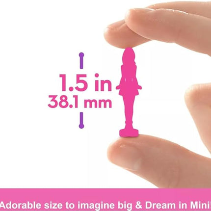 Barbie Mini BarbieLand Fashionistas Dolls, 1.5-inch Dolls in Lipstick Tube, Surprise Reveal (Styles May Vary) - Pack of 2