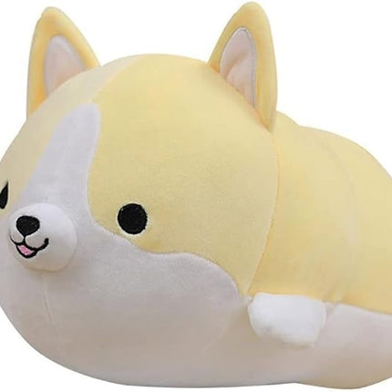 Corgi Dog Plush Pillow, Cute Shiba Inu Corgi Butt Stuffed Animal Toys Gifts for Bed, Valentine, Kids Birthday, Christmas (Yellow, 17.3inch)