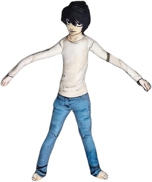 Light Yagami Plush Pillow Light Yagami Figure Soft Stuffed Funny Abstract Plush Throw Pillow Twistable L Smile Plush Cushion Sofa Decoration