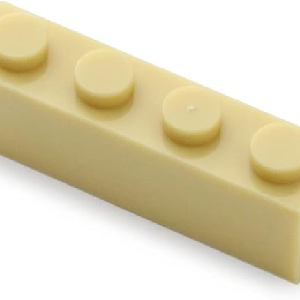 Feleph 360 Pieces 1x4 Bricks Tan Classic Parts Bulk Building Creative Play Blocks Set Toy Basic Accessories Compatible with 3010 3066 Major Brands