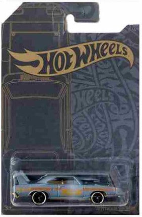 Hot Wheels 51st Anniversary Satin & Chrome Series Set of 6 Cars, Custom '71 El Camino, 71 Datsun 510 Wagon, '67 Pontiac Firebird, Aristo Rat, 63 Chevy II