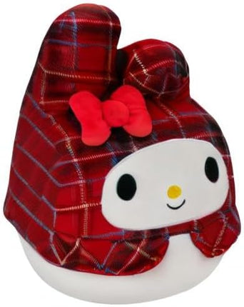 Squishmallows Original Sanrio 14-Inch Red Plaid My Melody Plush - Large Ultrasoft Official Jazwares Plush