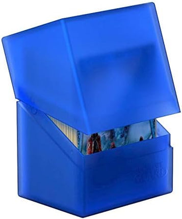 Ultimate Guard Boulder 80+ Classic, Deck Case for 80 Double-Sleeved TCG Cards, Sapphire, Secure & Durable Storage for Trading Card Games, Soft-Touch Finish