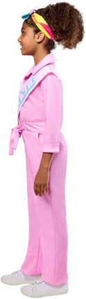 Rubies Girls Barbie Movie President Barbie Costume Jumpsuit with Headband and Sash