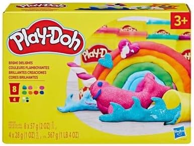 Play-Doh Treats & Favors 12-Pack, Modeling Compound for Kids 2 Years & Up, Party Favors with Stickers, Non-Toxic, 12 Cans Total 12 oz