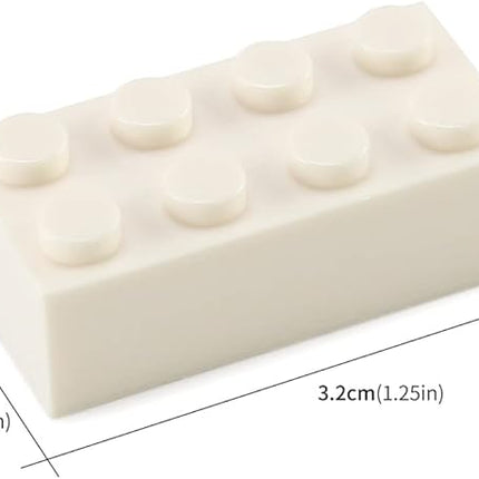 Feleph 320 Pieces 2x4 White Bricks Parts Classic Building Blocks Creative Play Set Toy Accessories Combine with 3001 Major Brick Brands (White)