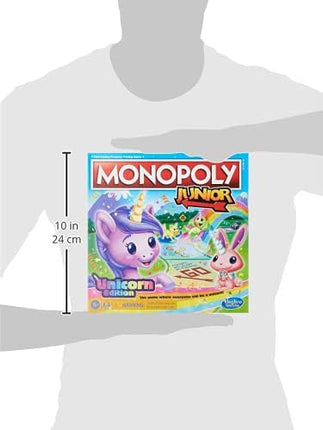 Monopoly Junior: Unicorn Edition Board Game | Magical-Themed Indoor Family Game | 2 to 4 Players | Preschool Games | Kids Gifts | Ages 5 and Up (Amazon Exclusive)