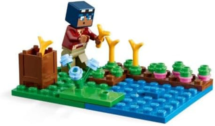 LEGO Minecraft The Frog House Building Toy for Kids, Minecraft Toy Featuring Animals, a Toy Boat and Minecraft Mob Figures, Gaming Gift for Girls and Boys Ages 8 and Up, 21256