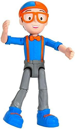 Blippi Talking Figure, 9-inch Articulated Toy with 8 Sounds and Phrases, Poseable Figure Inspired by Popular YouTube Edutainer