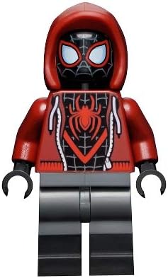 LEGO Superheroes Spider-Man: Miles Morales Minifigure with Skateboard and Web Blasts
