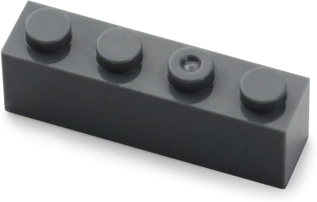 Feleph 360 Pieces 1x4 Bricks Dark Stone Gray Parts Building Creative Play Blocks Set Toy Accessories Compatible with 3010 3066 Major Brick Brands