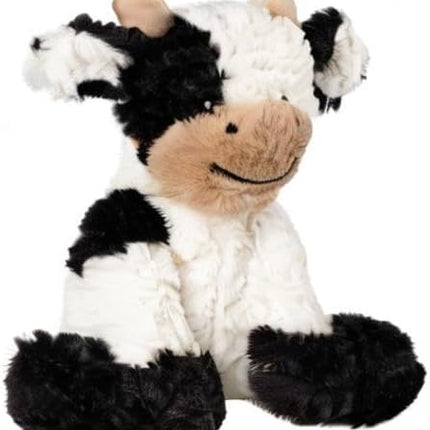 Hopearl Adorable Plush Cow Toy Floppy Dairy Cattle Soft Stuffed Animal Cute Birthday Gifts for Boys Girls Kids Toddlers, 9''